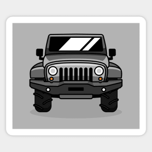 Silver Jeep Sticker